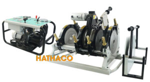 Máy hàn ống HDPE thủy lực màu xám